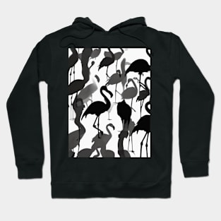 Flamingo Shadow Silhouette Anime Style Collection No. 142 Hoodie